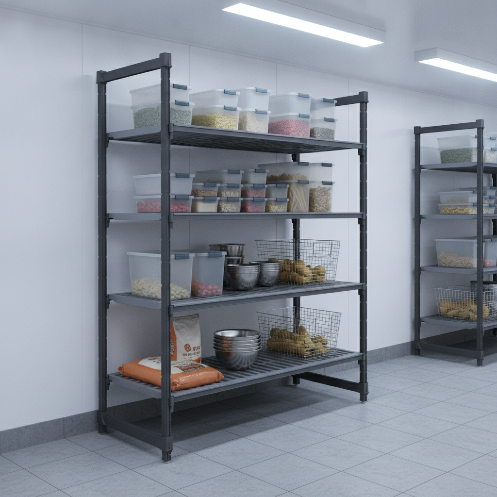 Fibreglass Composite 4 Tier Shelving Unit 1375mm for Versatile Storage