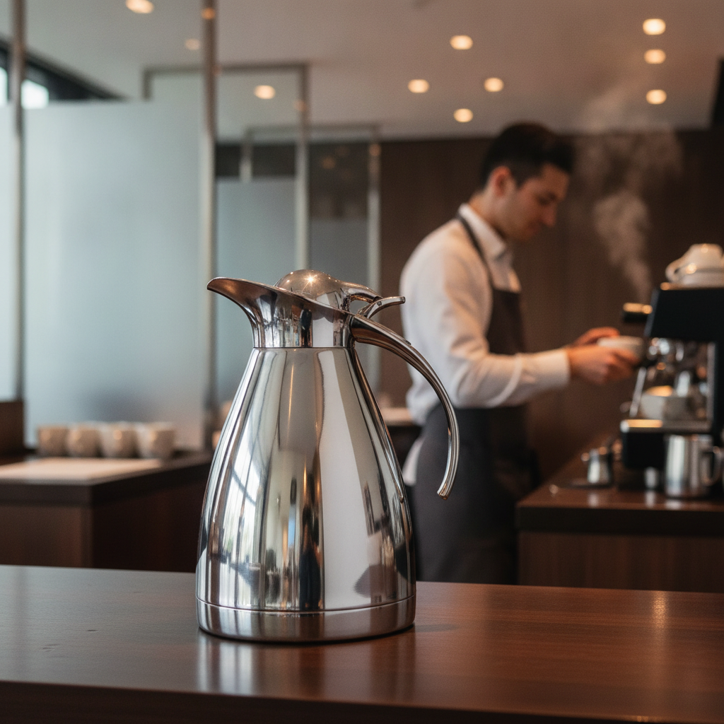 Stainless Steel Vacuum Jug 1L for Serving Beverages