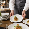 Coupe Plates 165mm White Ceramic for Elegant Dining (Pack of 12)