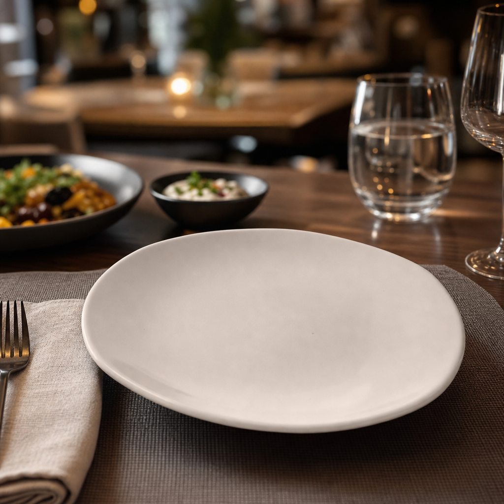 Plates 202mm Porcelain for Casual Dining (Pack of 24)