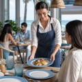 Plates Blue Vitrified Ceramic for Coastal Dining (Pack of 12)