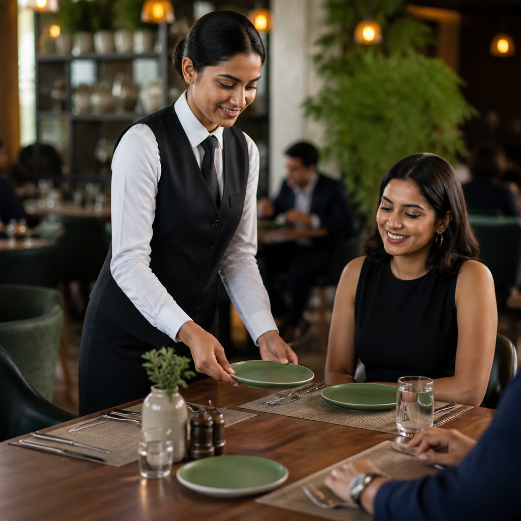 Forest Plates 170mm Green Vitrified Porcelain for Modern Dining (Pack of 6)