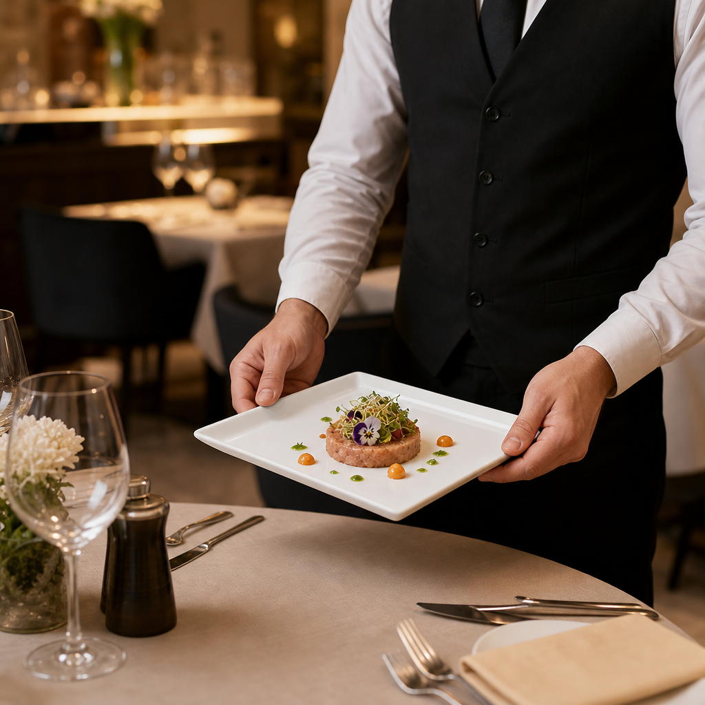 Square Trays 162mm Fine China for Upscale Dining (Pack of 12)