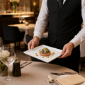 Square Trays 162mm Fine China for Upscale Dining (Pack of 12)