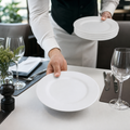 Durable Plates 160mm White Ceramic for Restaurants & Catering (Pack of 24)