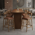 Rubber Wood Bar Chair 1055x460mm for Elegant Venue Seating (Pack of 6)