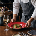 Stonecast Wide Rim Bowl in Berry Red 240mm for Catering & Hospitality