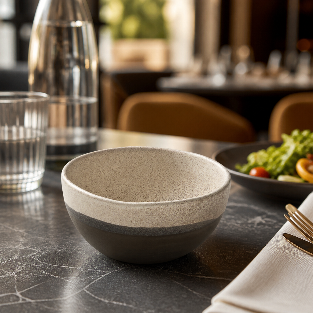 Spot On Black Stoneware Bowls 110mm for Everyday Use