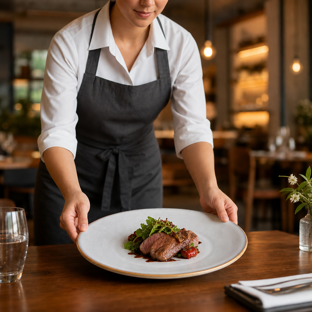 Drift Coupe Plates 230mm Porcelain for Restaurants & Cafés (Pack of 6)