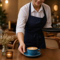 Cappuccino Saucers 156mm Vitrified Ceramic for Cafés (Pack of 12)