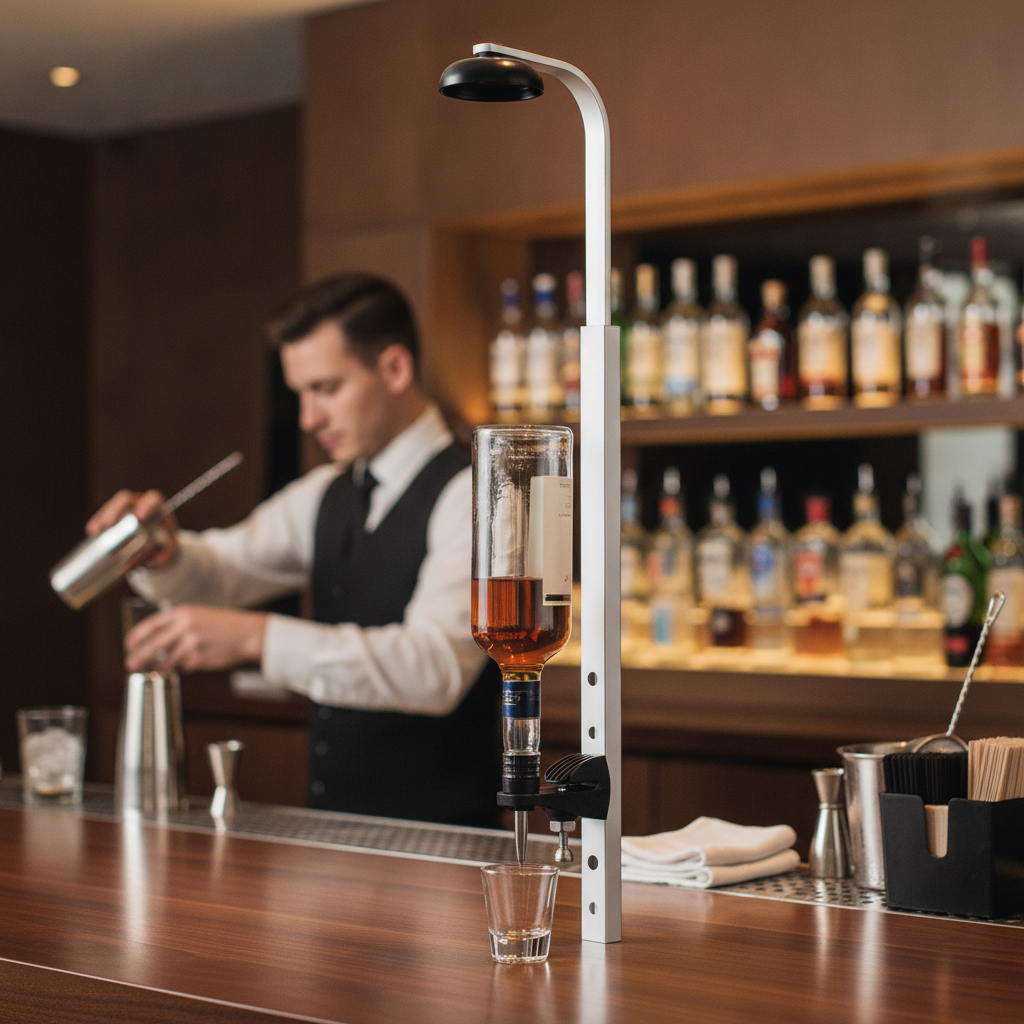 Aluminium Single Bottle Bar Optic Holder 390mm for Efficient Service