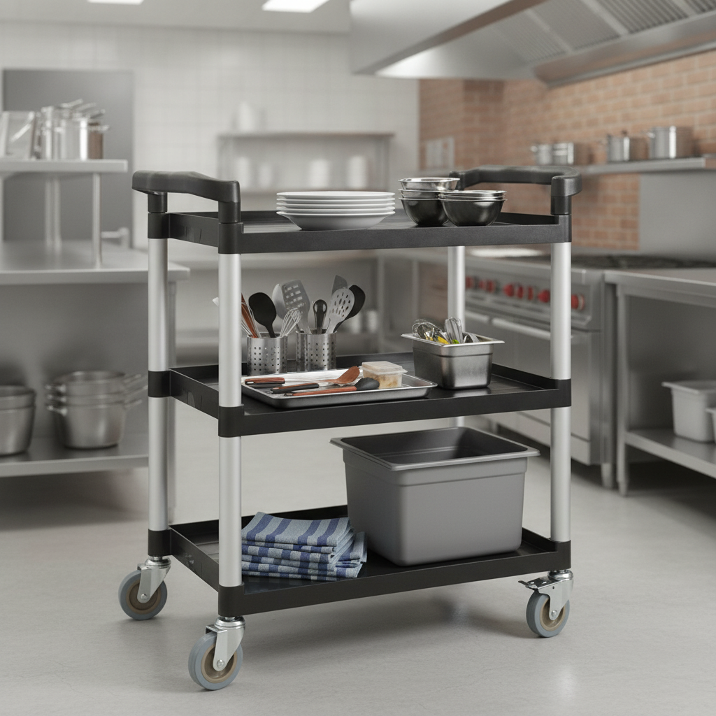 Polypropylene Mobile Trolley for Transporting Items (Pack of 1)