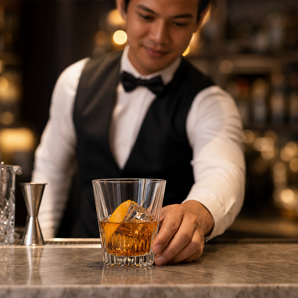 Glass Double Old Fashioned Glasses 360ml for Beverage Service (Pack of 12)