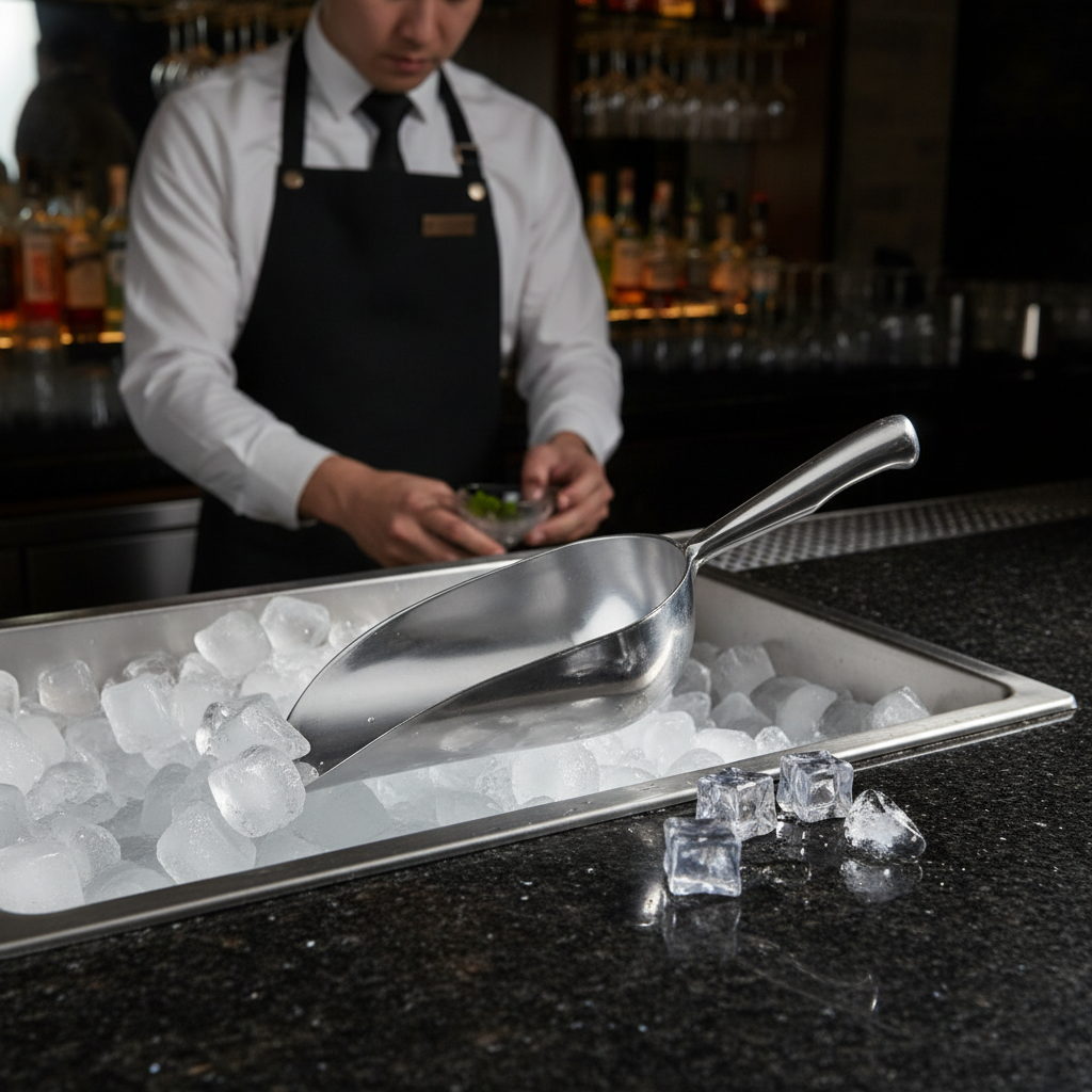 Aluminium Ice Scoop 5oz for Bars & Pubs