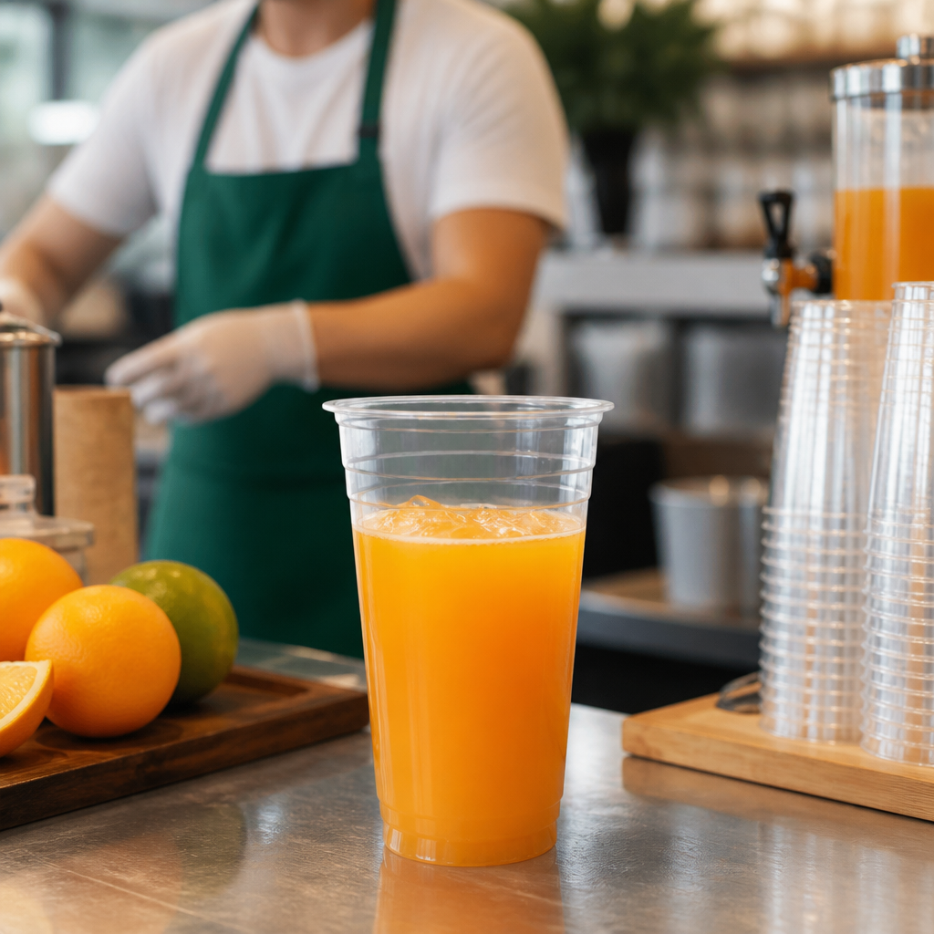 Compostable PLA Cold Cups 568ml for Sustainable Drinks Service (Pack of 1000)