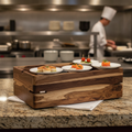 Recycled Teak Buffet Riser 1/1 GN for Elegant Food Presentations