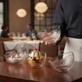 Clear Glass Bubble Sundae Glasses 130ml for Casual & Formal Settings (Pack of 6)