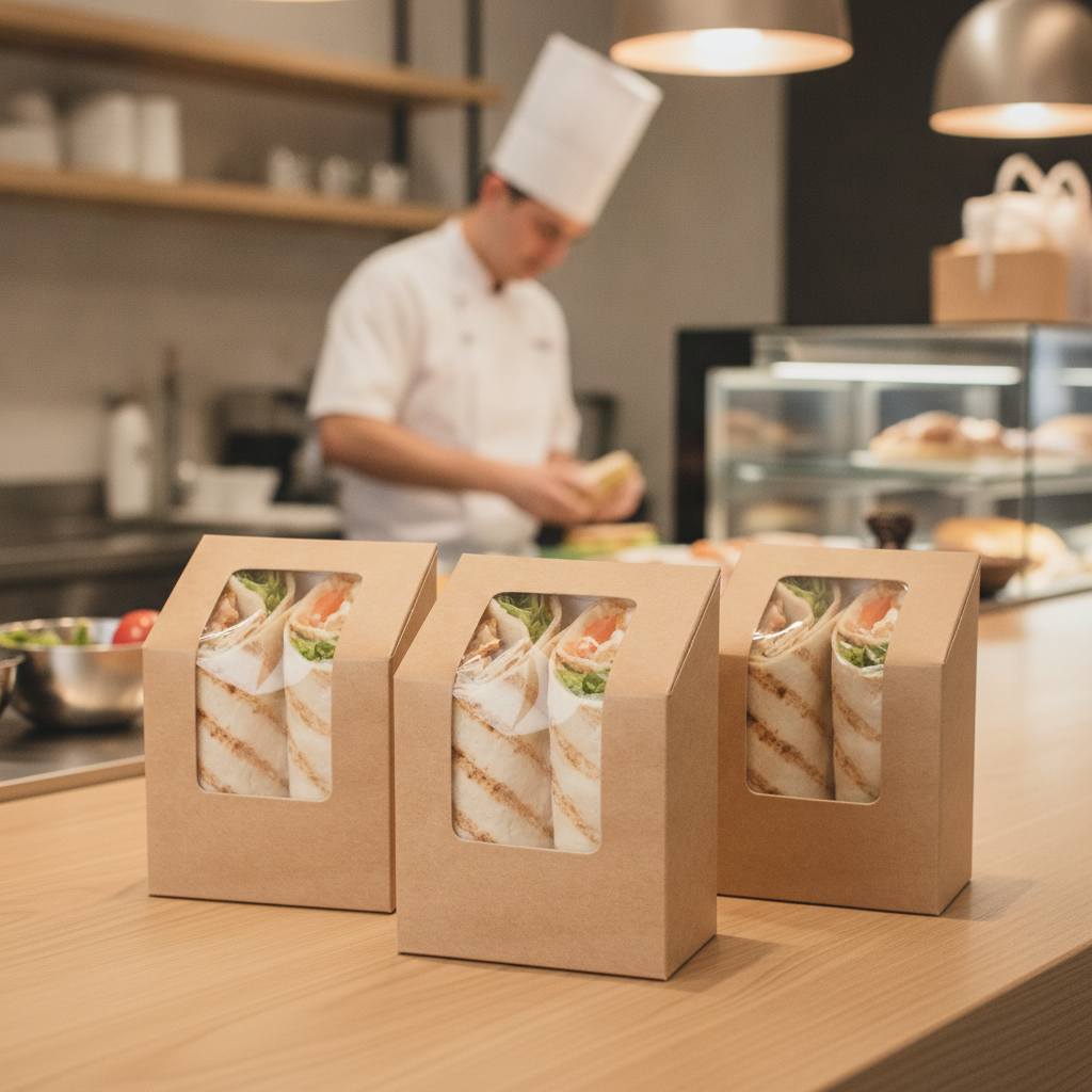 Paperboard Kraft Tortilla Wrap Packs for Delis & Bakeries (Pack of 500)