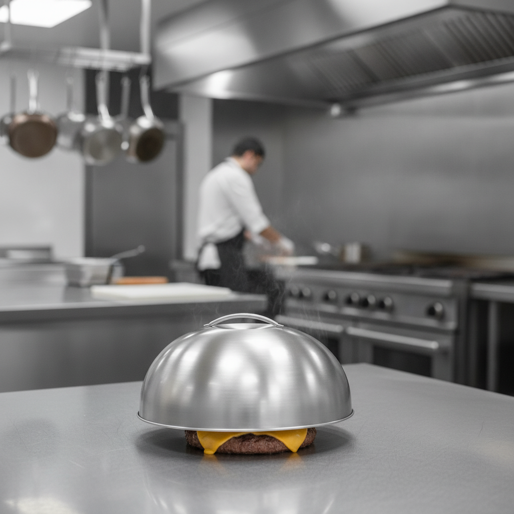 Stainless Steel Melting Dome 225mm for Cooking Efficiency