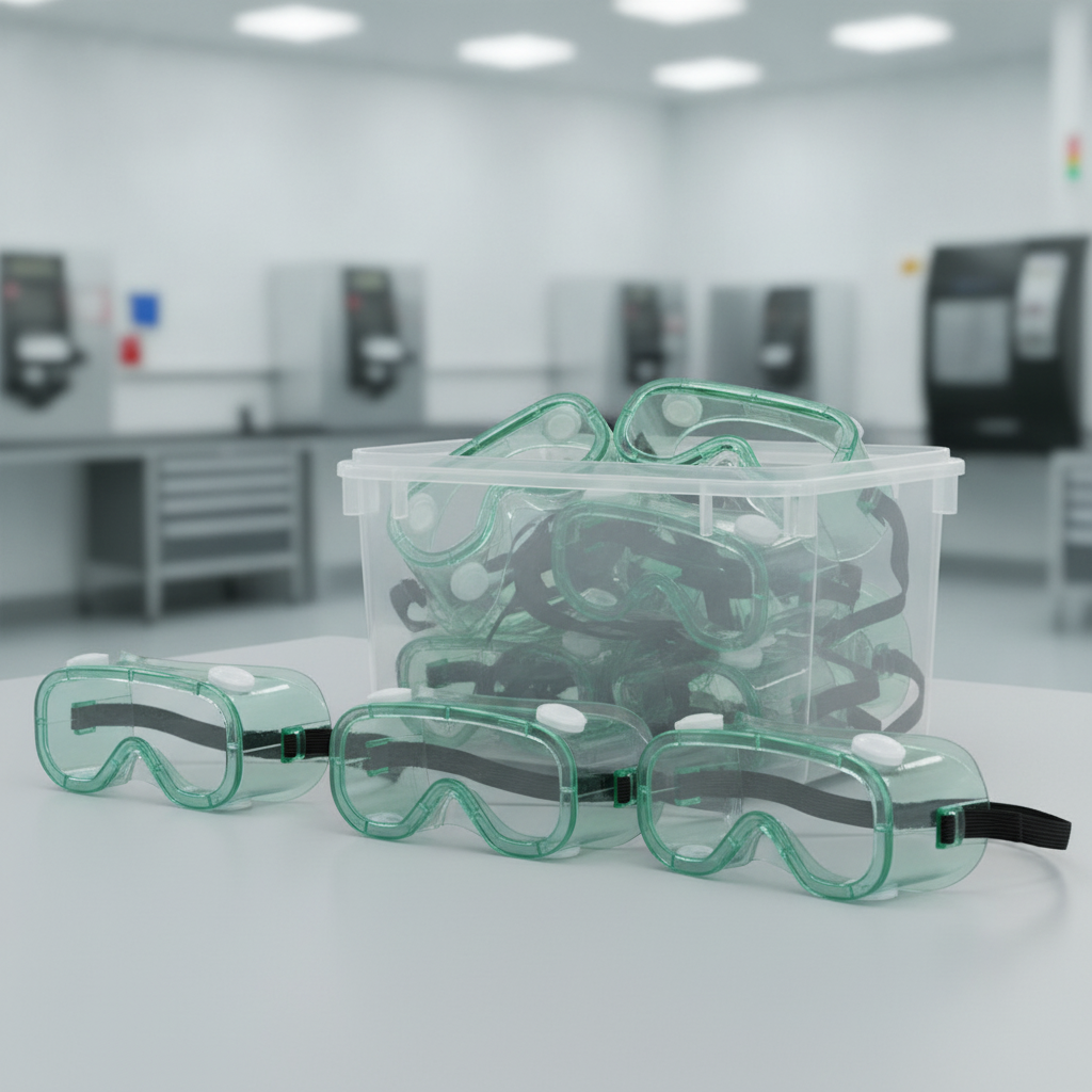 Polycarbonate Clear Indirect Vent Safety Goggles for Workplace Safety (Pack of 50)