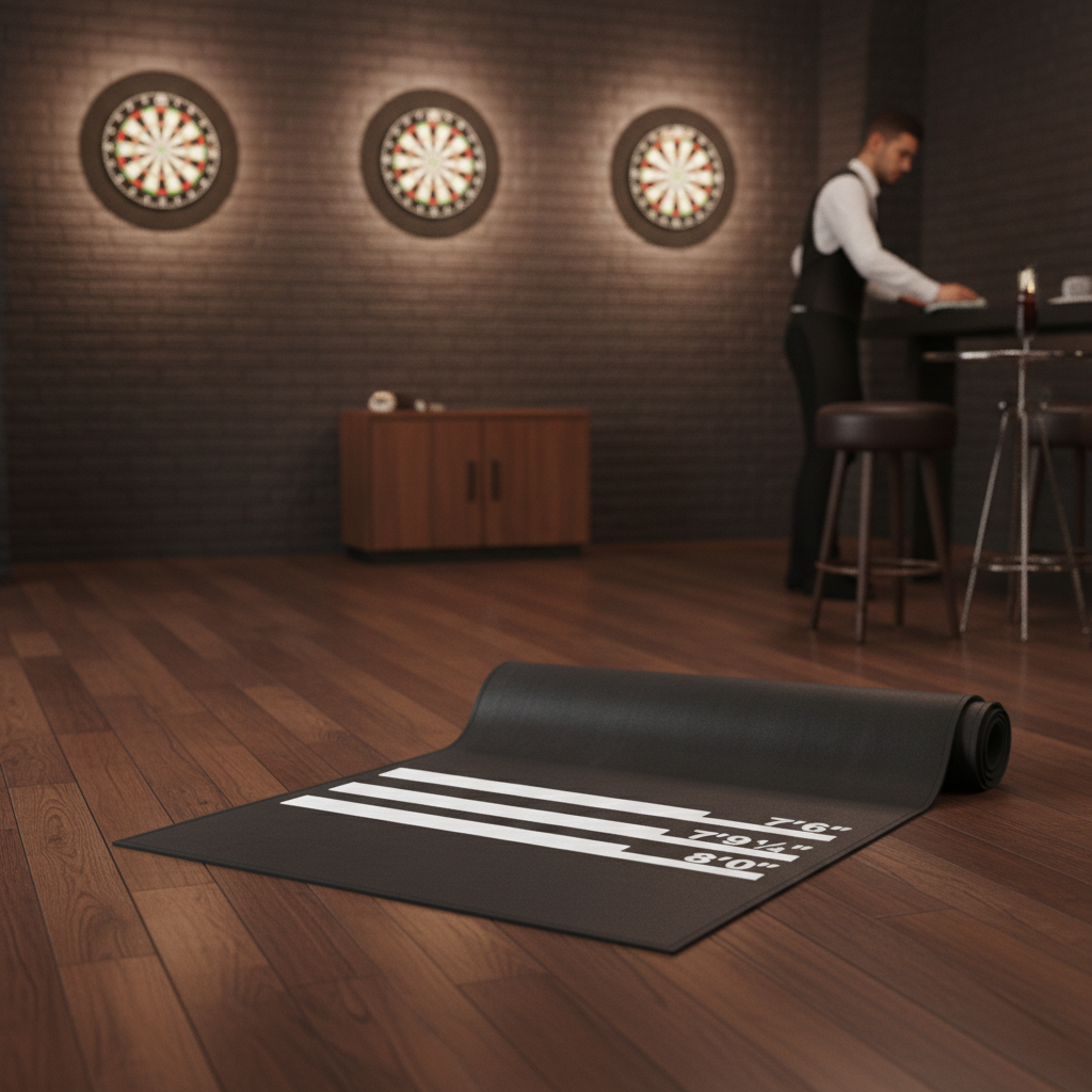 Rubber Darts Mat with Distance Measurements 10kg for Game Rooms