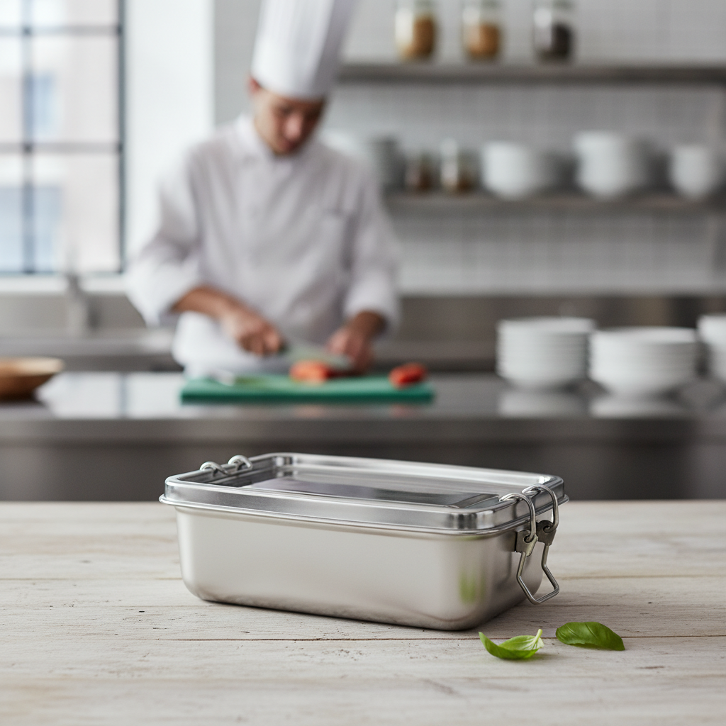 Stainless Steel Food to Go Container 180x120mm for Takeaway