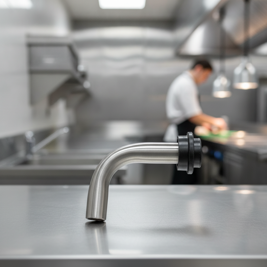 Stainless Steel Turn Down Spout 12mm for Outdoor Events