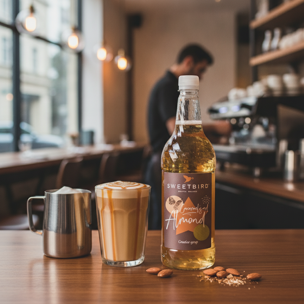 Caramelised Almond Syrup 1L for Coffee & Milkshakes