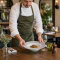 Stone Grey Wide Rim Bowls 280mm for Vintage Table Settings