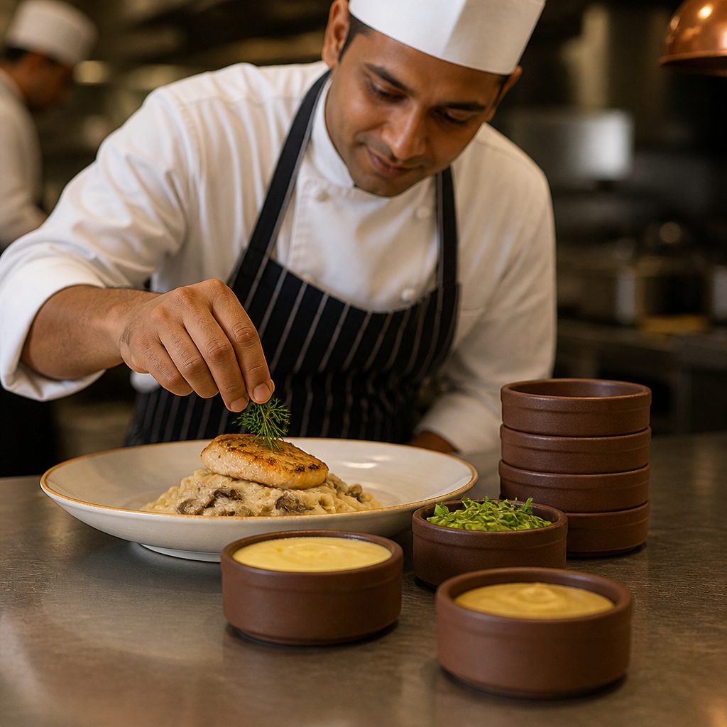 Stacking Trays 75mm Vitrified Stoneware for Restaurant Dining (Pack of 12)
