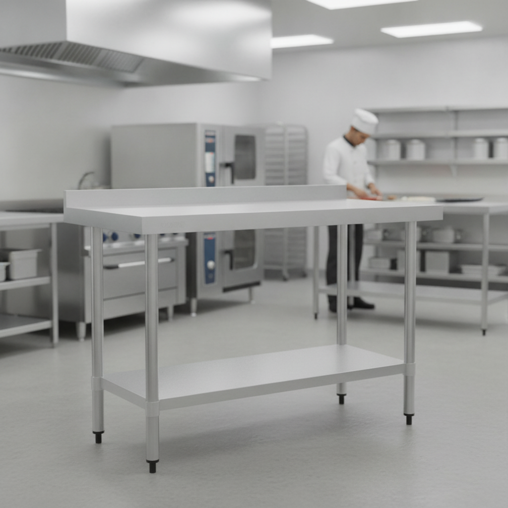 430 Stainless Steel Prep Table 1200mm for Commercial Kitchens