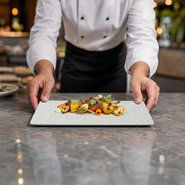 Tasting Trays 245x85mm Grey Vitrified Ceramic, Vitrified Ceramic, pack of 6
