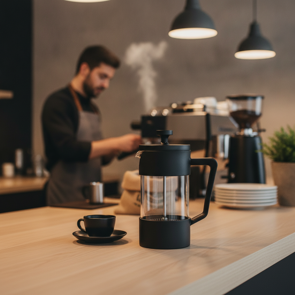 Polypropylene & Glass Cafetiere 350ml for Caf? Use