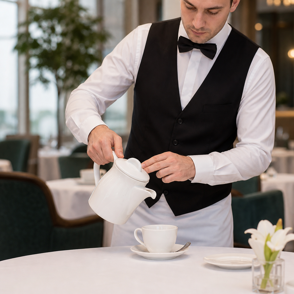 Replacement Lids for 511ml Fine China Coffee Pots for Catering (Pack of 6)