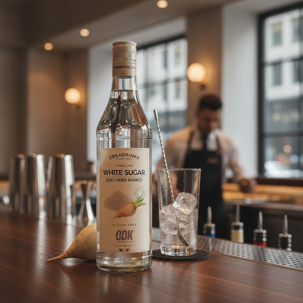 White Sugar Syrup 750ml for Cocktails & Beverages