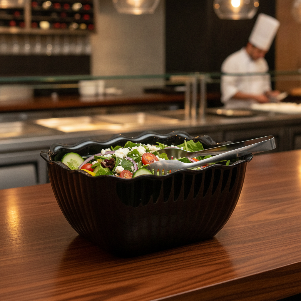 SAN Small Salad Crock 750ml for Food Display