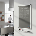 Aluminium Magnetic Wipe-Clean Board 400x600mm for Staff Rooms