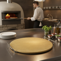 Natural Cordierite Round Pizza Stone 13'' 355x355mm for Outdoor Cooking