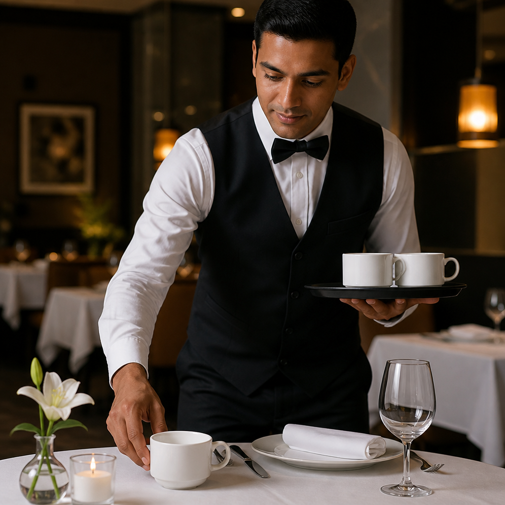 Alumina Stacking Cups 212ml Vitrified Ceramic for Fine Dining (Pack of 36)