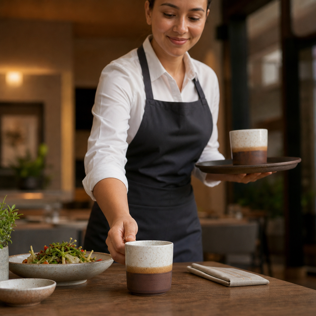 Porcelain Straight Sided Mugs in Barley White for Dining (Pack of 12)