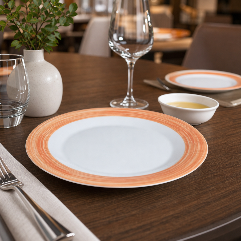 Side Plates 155mm Glass for Healthcare Environments (Pack of 24)
