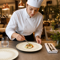 Walled Plates 157mm Natural Ceramic for Elegant Table Settings (Pack of 6)