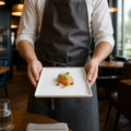Square Trays 160mm Porcelain for Front of House Service (Pack of 12)