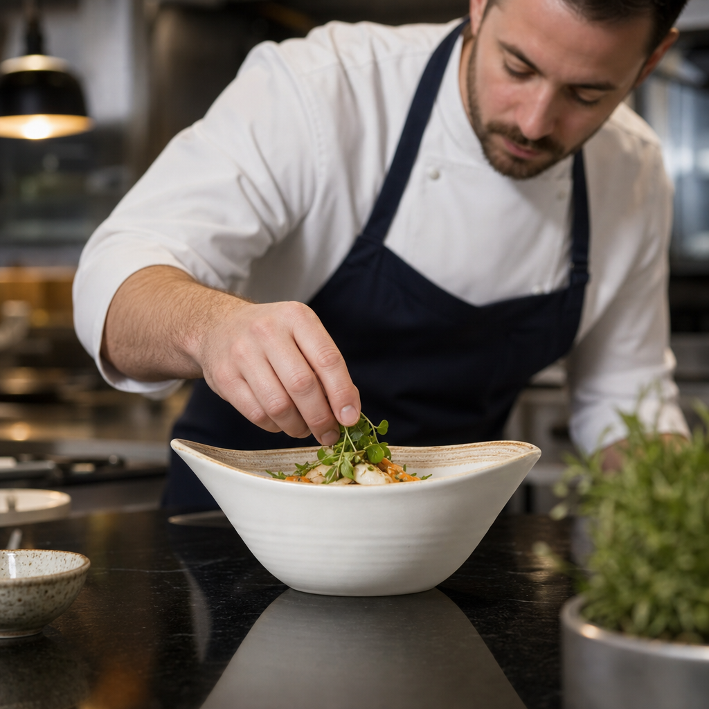 Alumina Tall Bowls 150mm Vitrified Ceramic for Fine Dining (Pack of 12)