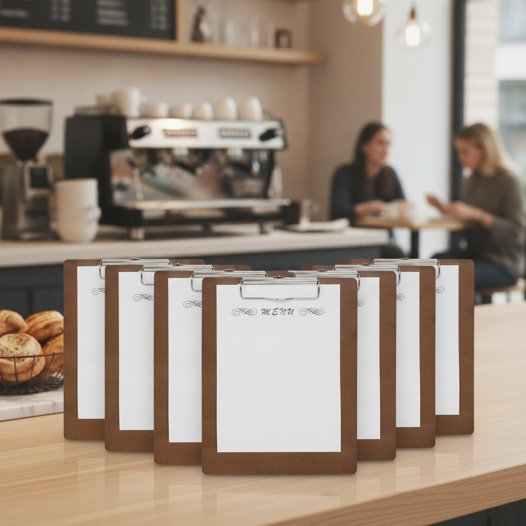 Wooden A4 Clipboards for Pubs & Cafés (Pack of 10)
