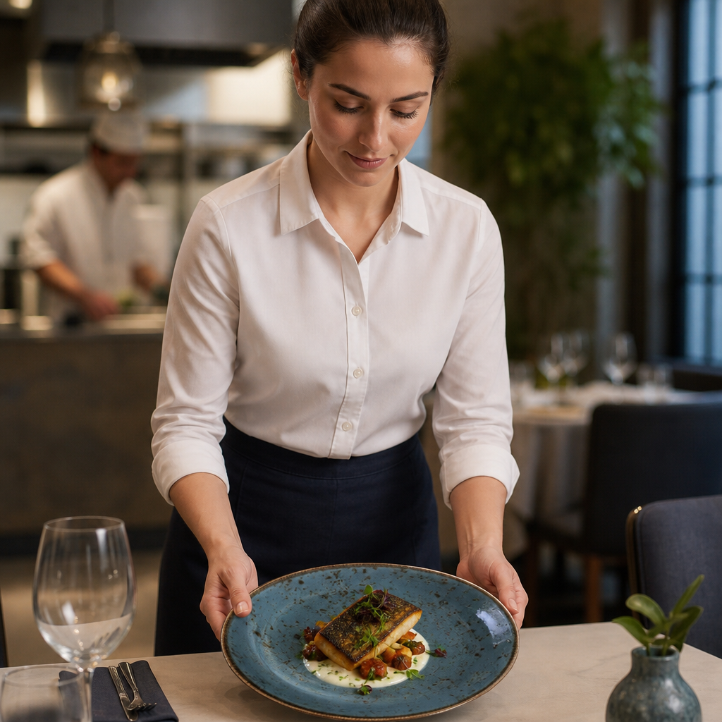 Alumina Coupe Plates 300mm Blue Vitrified Ceramic for Casual Dining (Pack of 12)