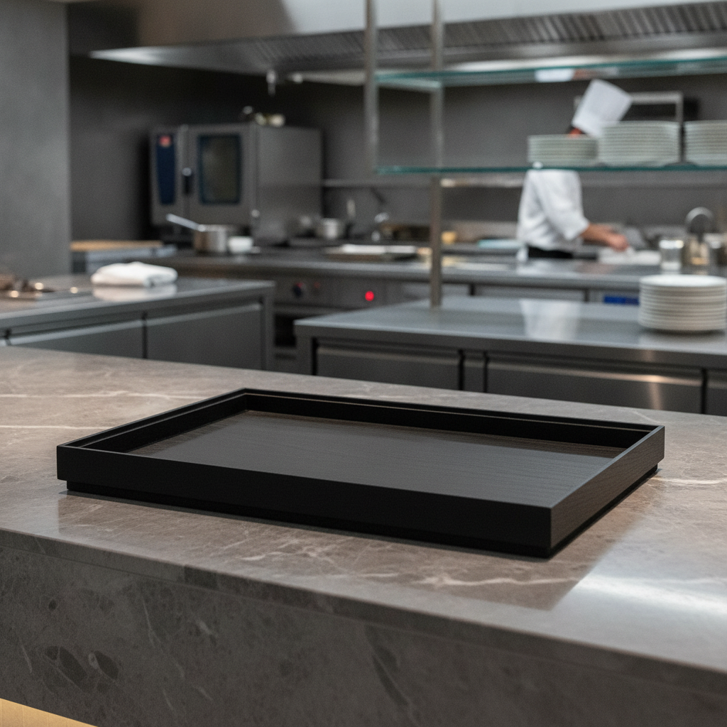 Black Oak Wooden Box GN 1/1 for Buffet Presentations