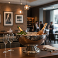 Stainless Steel Wine and Champagne Cooler 240mm for Elegant Gatherings