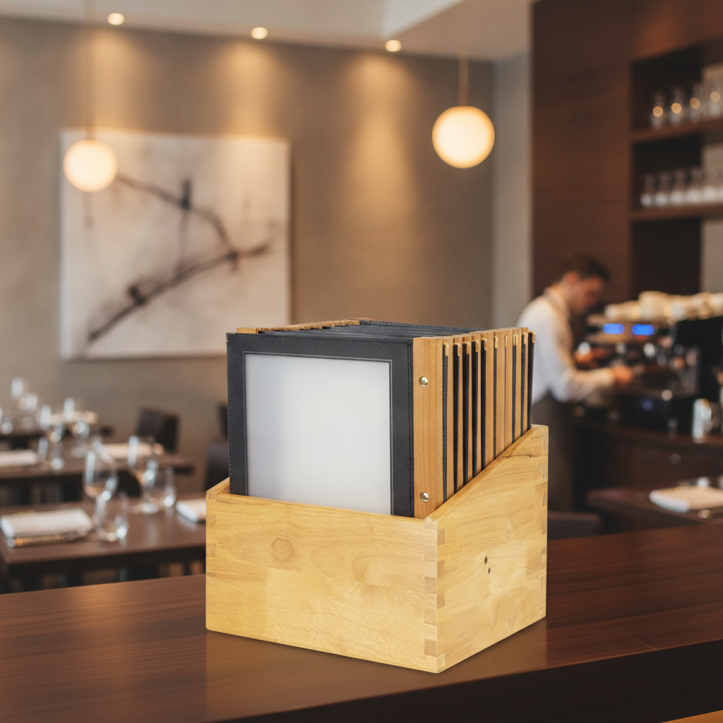 Wood Covers with Storage Box for Restaurants & Cafés (Pack of 20)