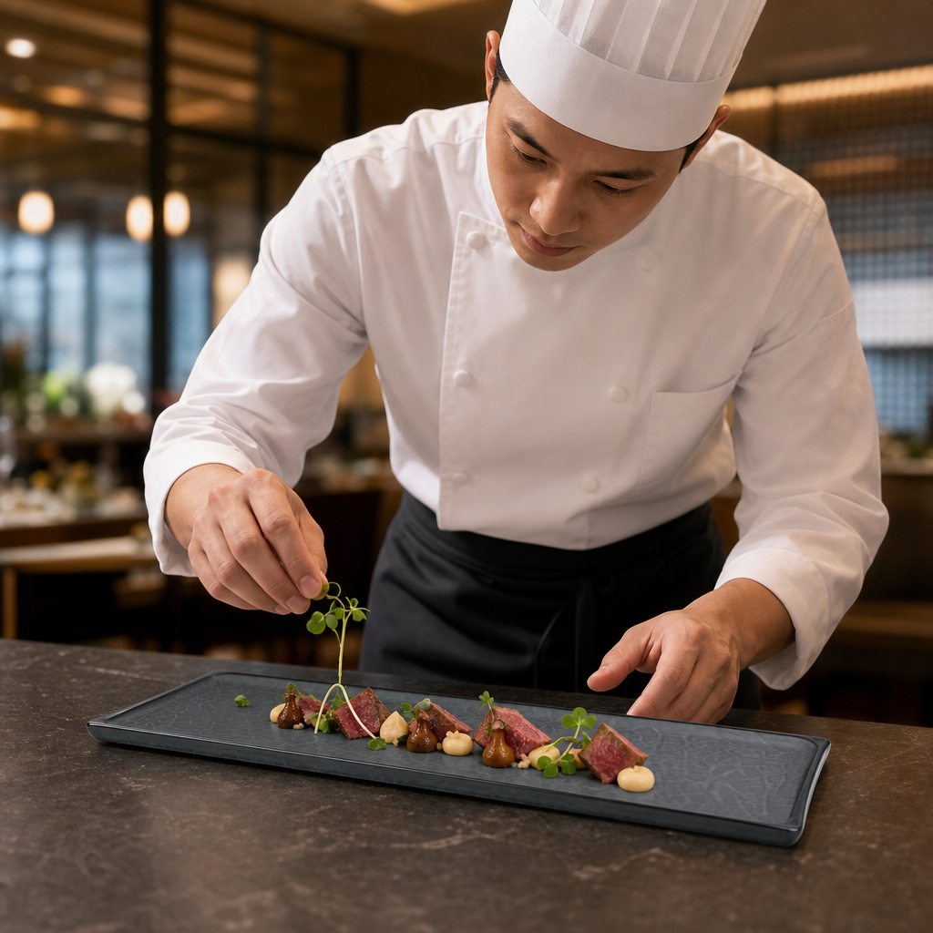 Organic Tasting Tray 330x110mm Glass for Food Presentation (Pack of 6)